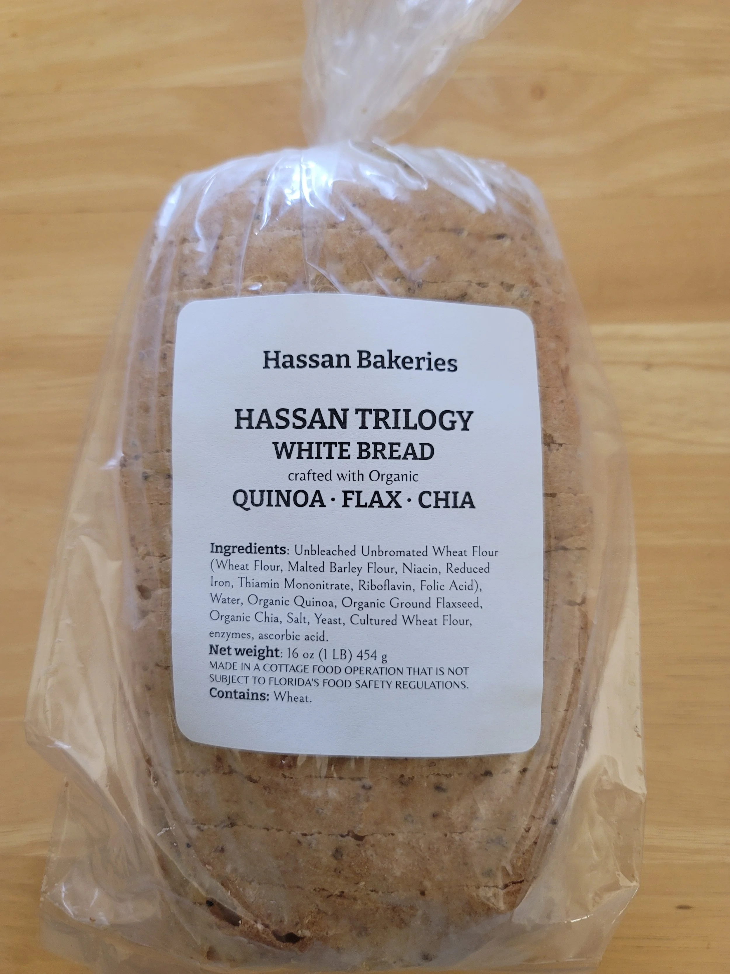 Hassan Trilogy White Bread (Quinoa, Flax, Chia)