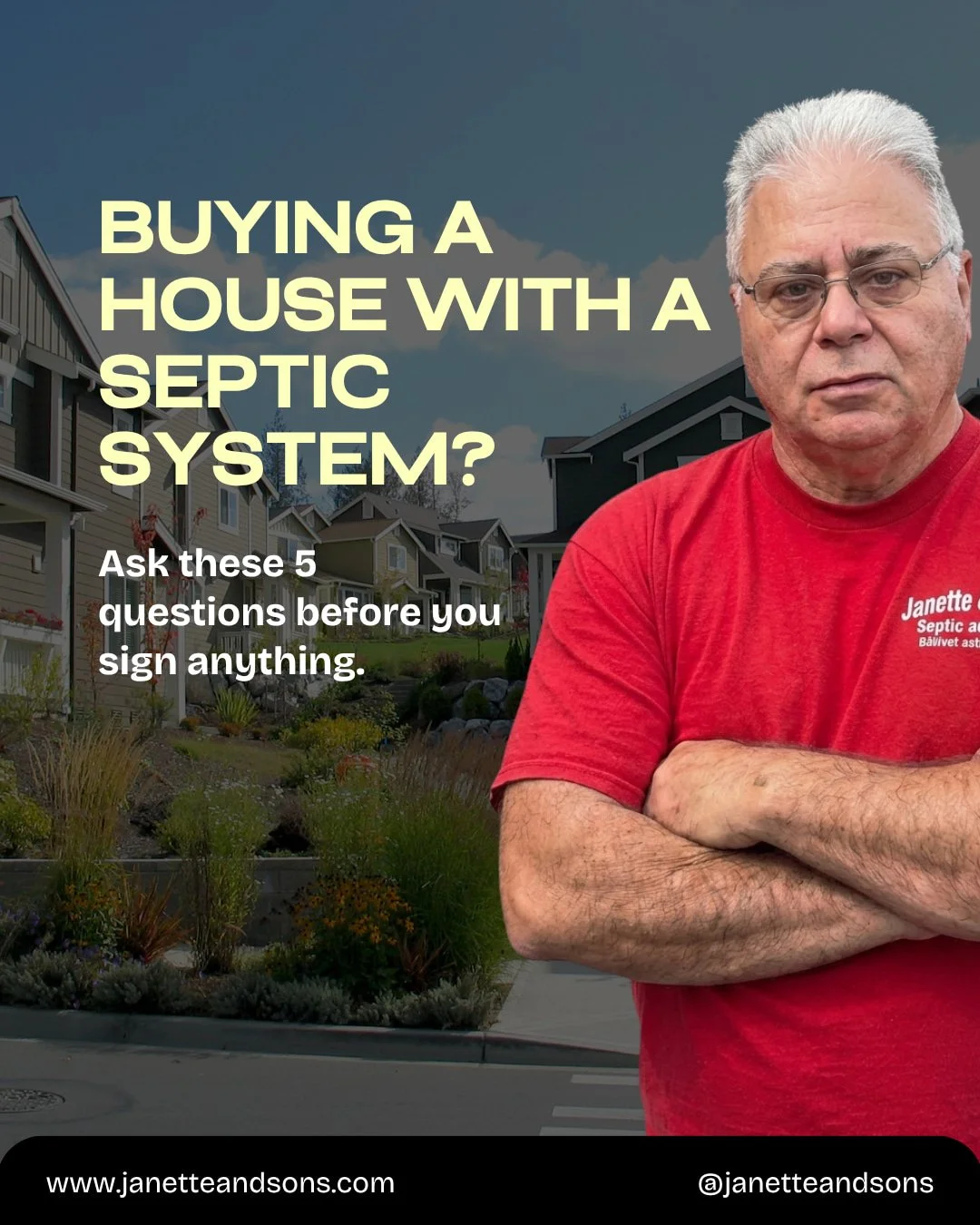 Buying a house is stressful enough on its own. You don't need a septic surprise showing up six months after you've moved in.

So if there's a septic system involved, ask these 5 questions before you sign, not after. We put this list together because 