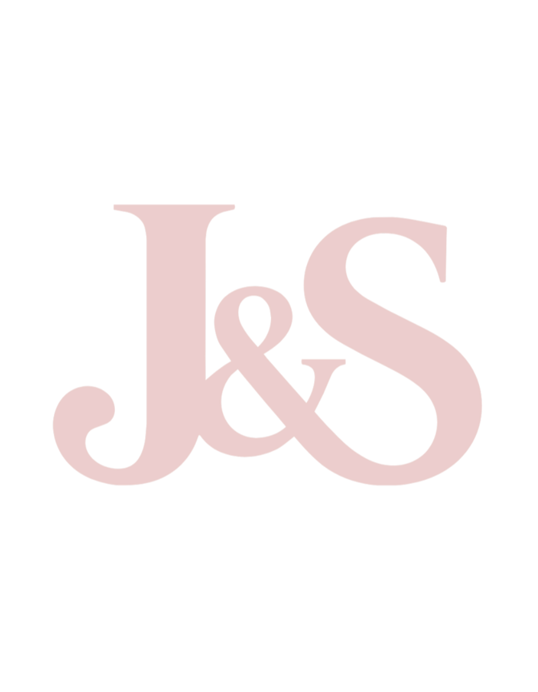 J & S text logo in red color on a black background.