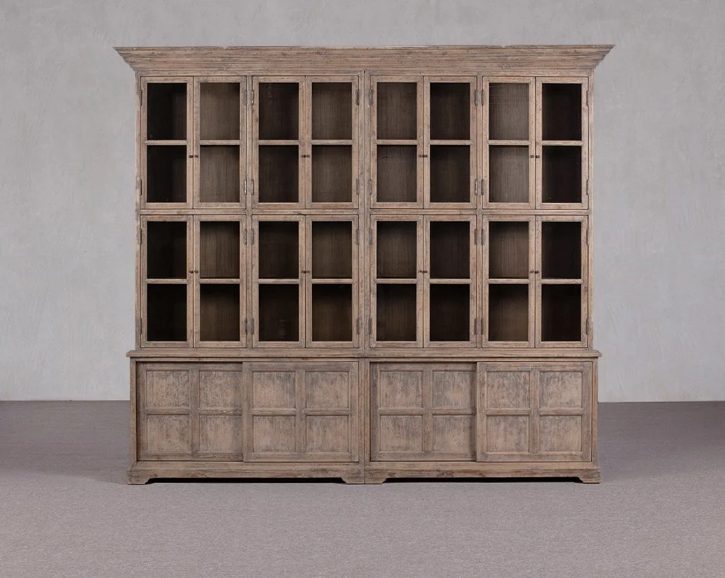 Delilah Elm Wood Display Hutch