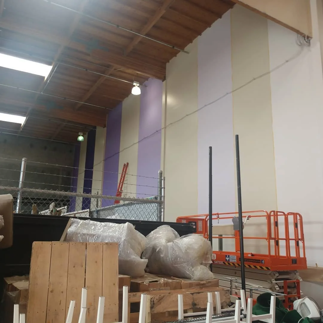 A theater in Berkeley wanted to spice up the dance room. I think we accomplish that.