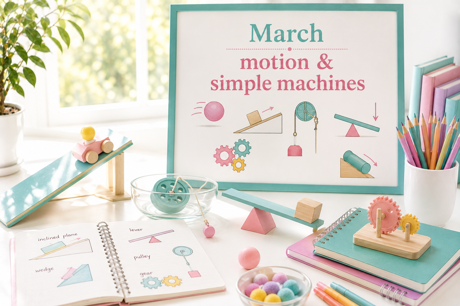 March Motion &amp; Simple Machines Unit Theme