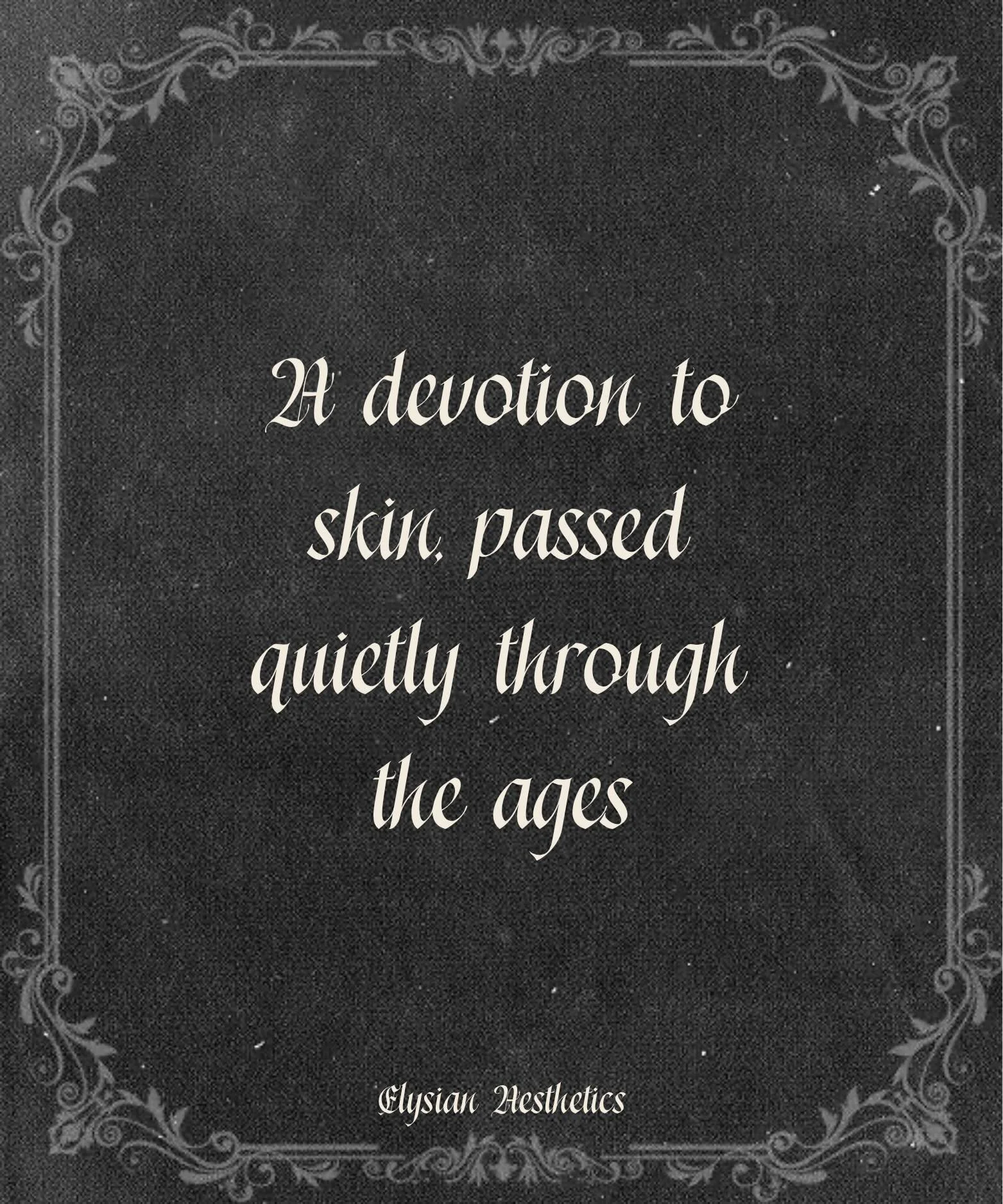 The pursuit of beautiful skin is older than the trends that claim to define it🖤

Skincare isn&rsquo;t this new or trendy thing. It&rsquo;s been around for decades upon decades. The motive may have shifted from beauty to health, but the overarching p
