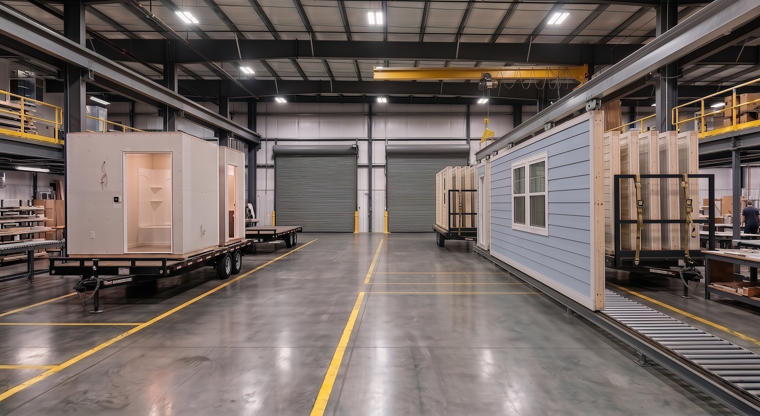 The end of a homebuilding factory line