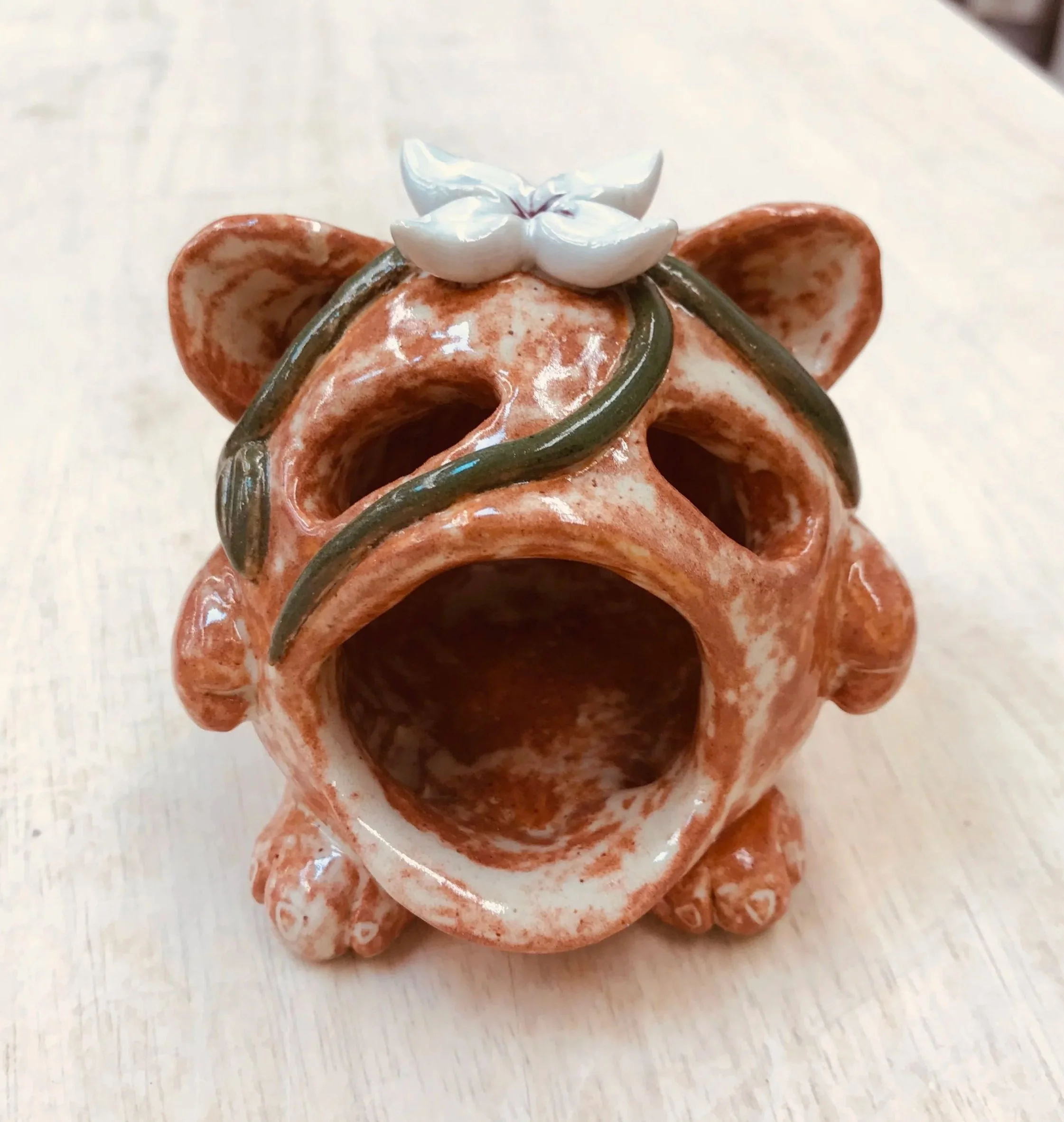 Flower: Incense cone holder (2019) 