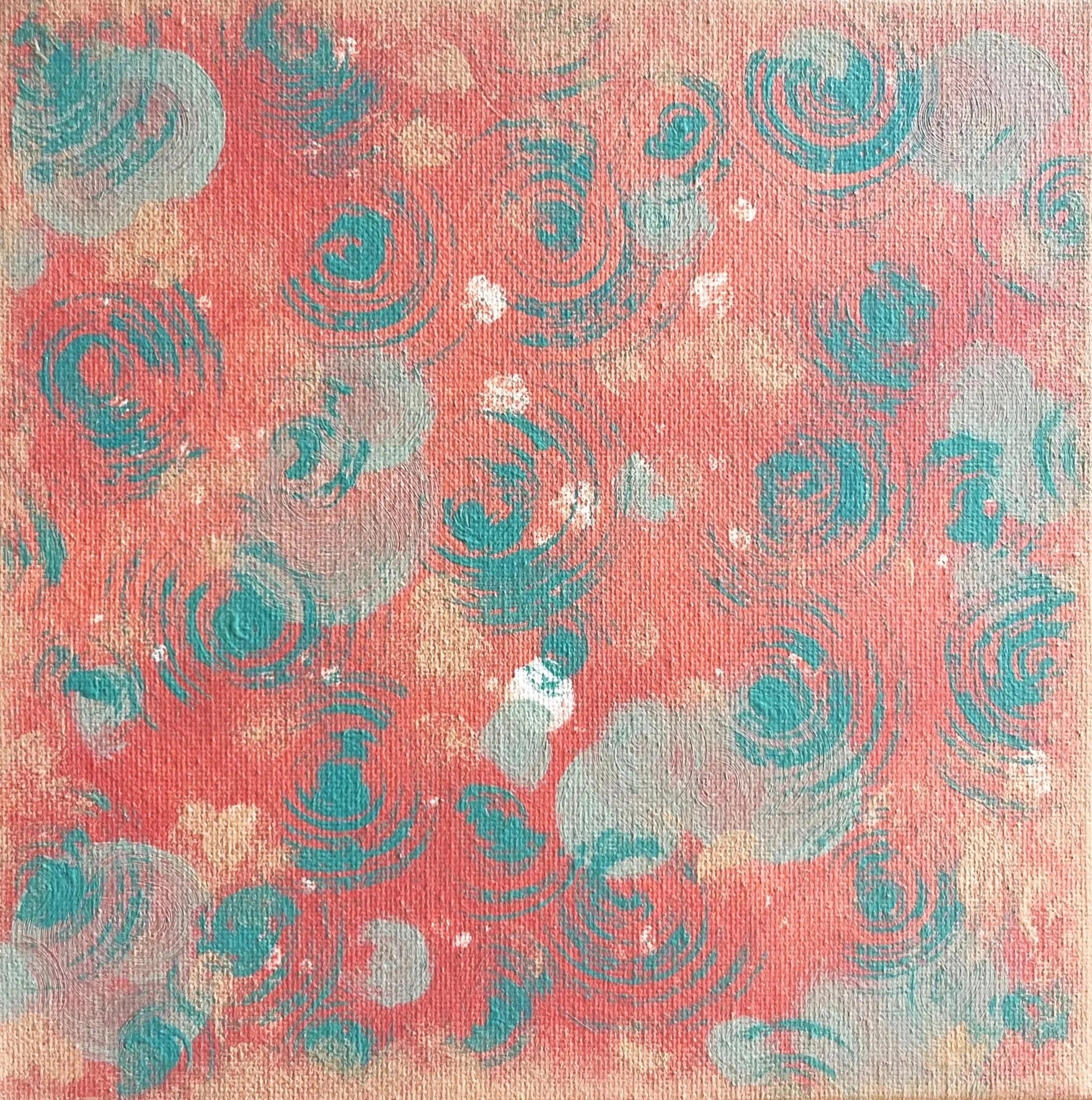 Ripples 2 (2023): Acrylic on canvas