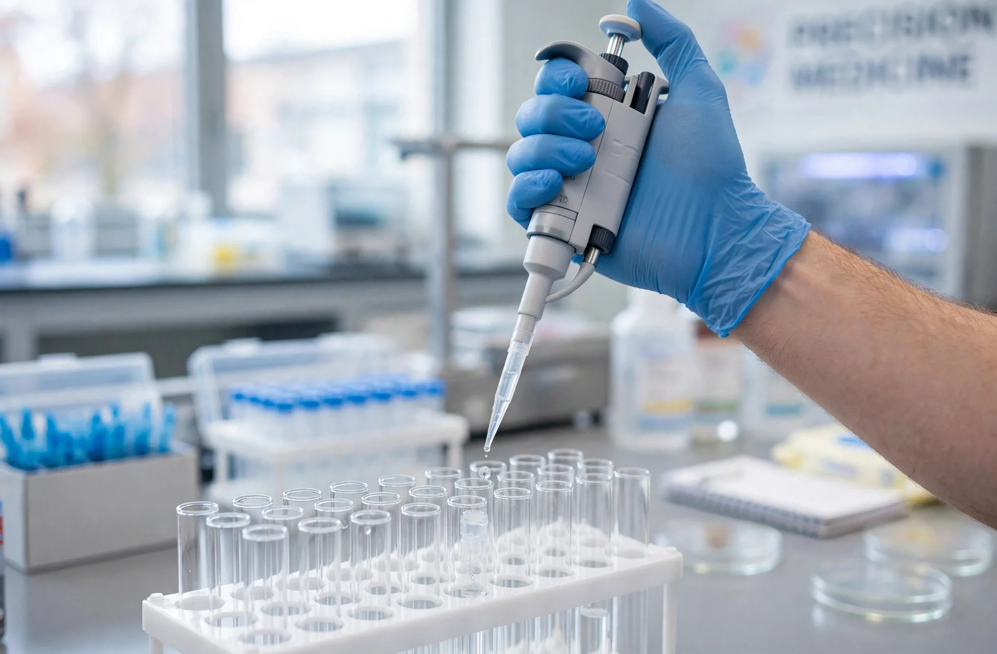 pipette and test tubes
