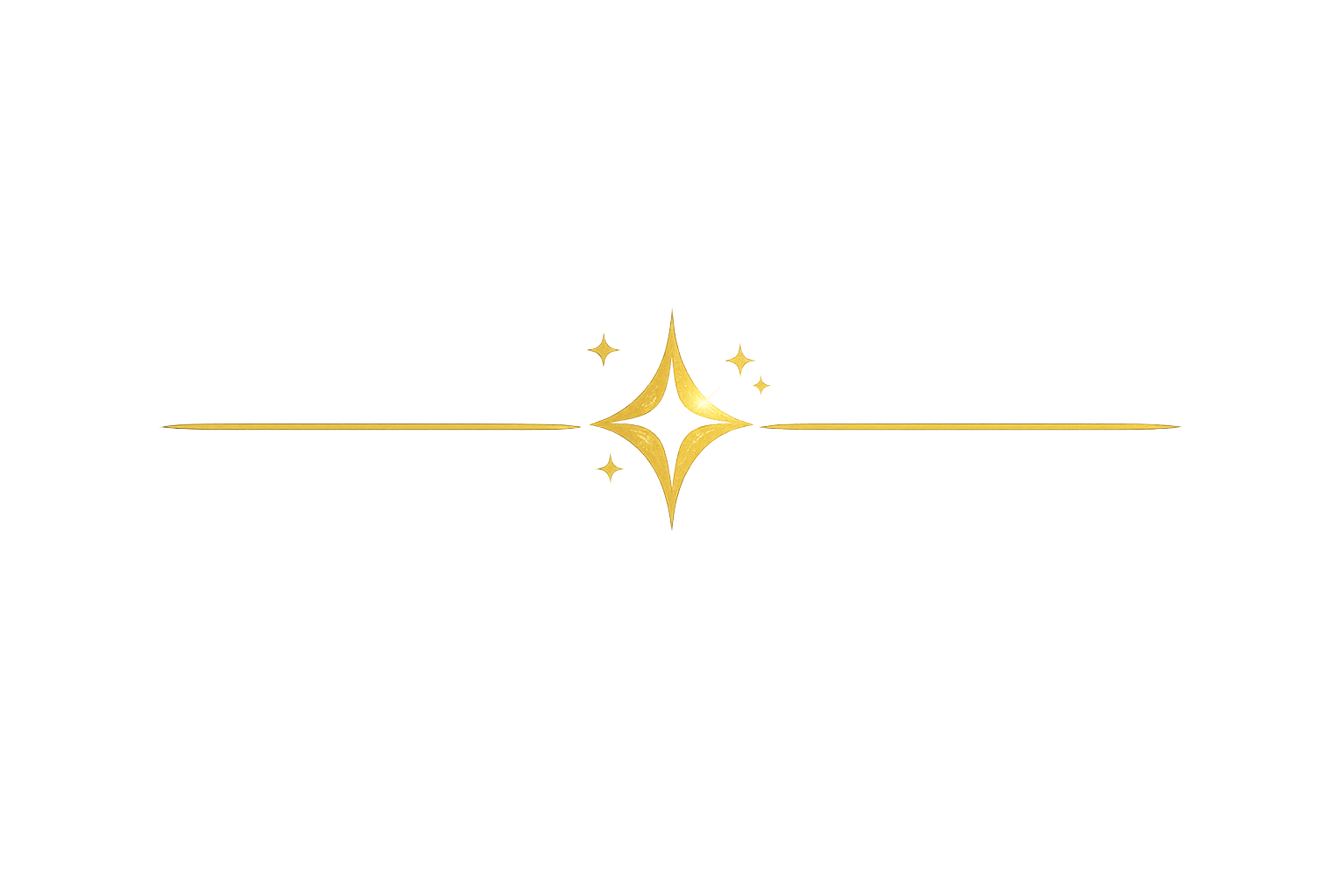 A digital graphic with a black and blue abstract background, featuring a golden starburst in the center and light beams across the image.