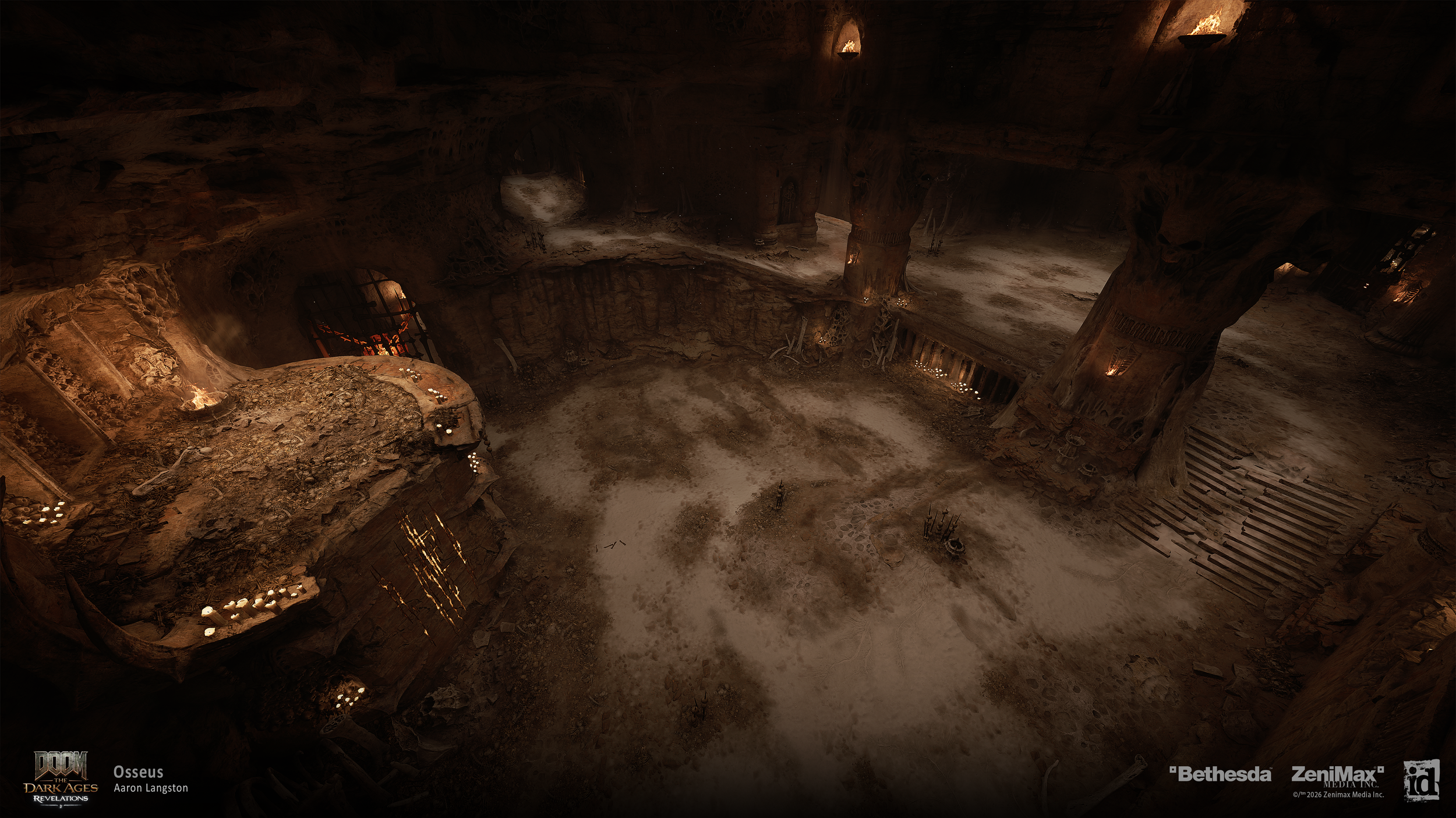 cave system under the city that leads to the forest