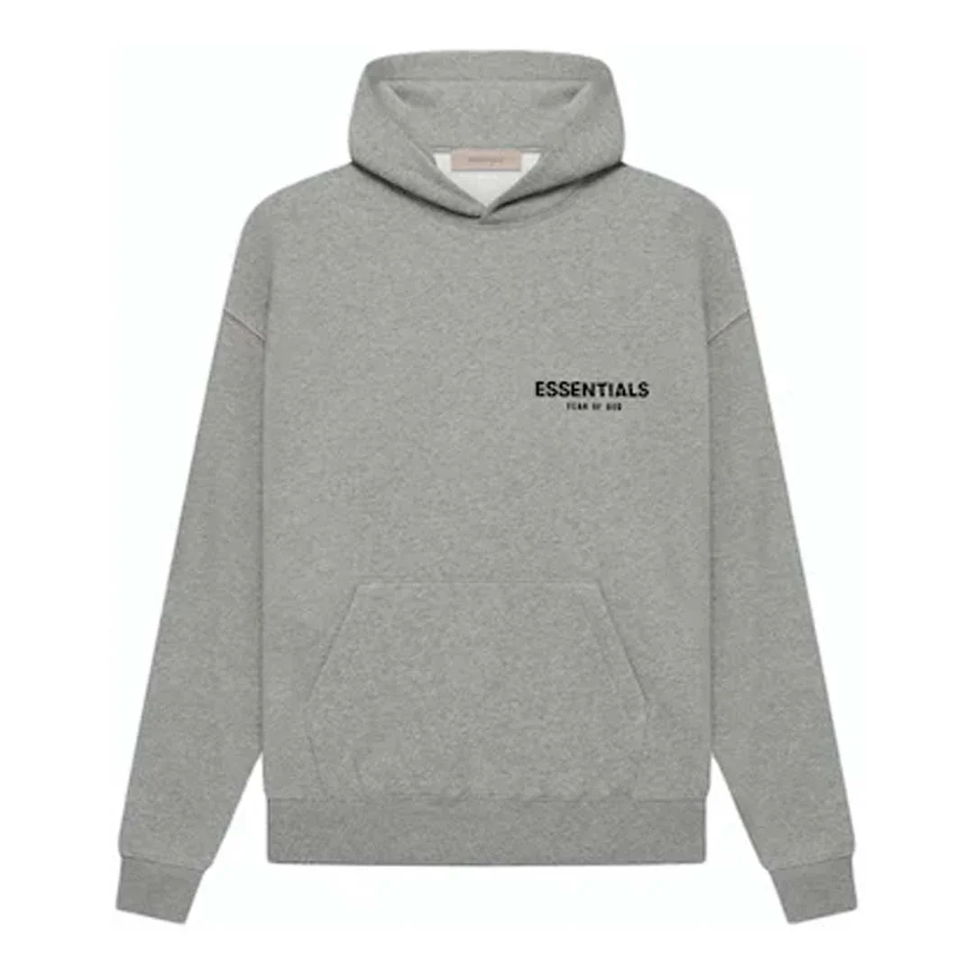 ESSENTIALS DARK OATMEAL HOODIE