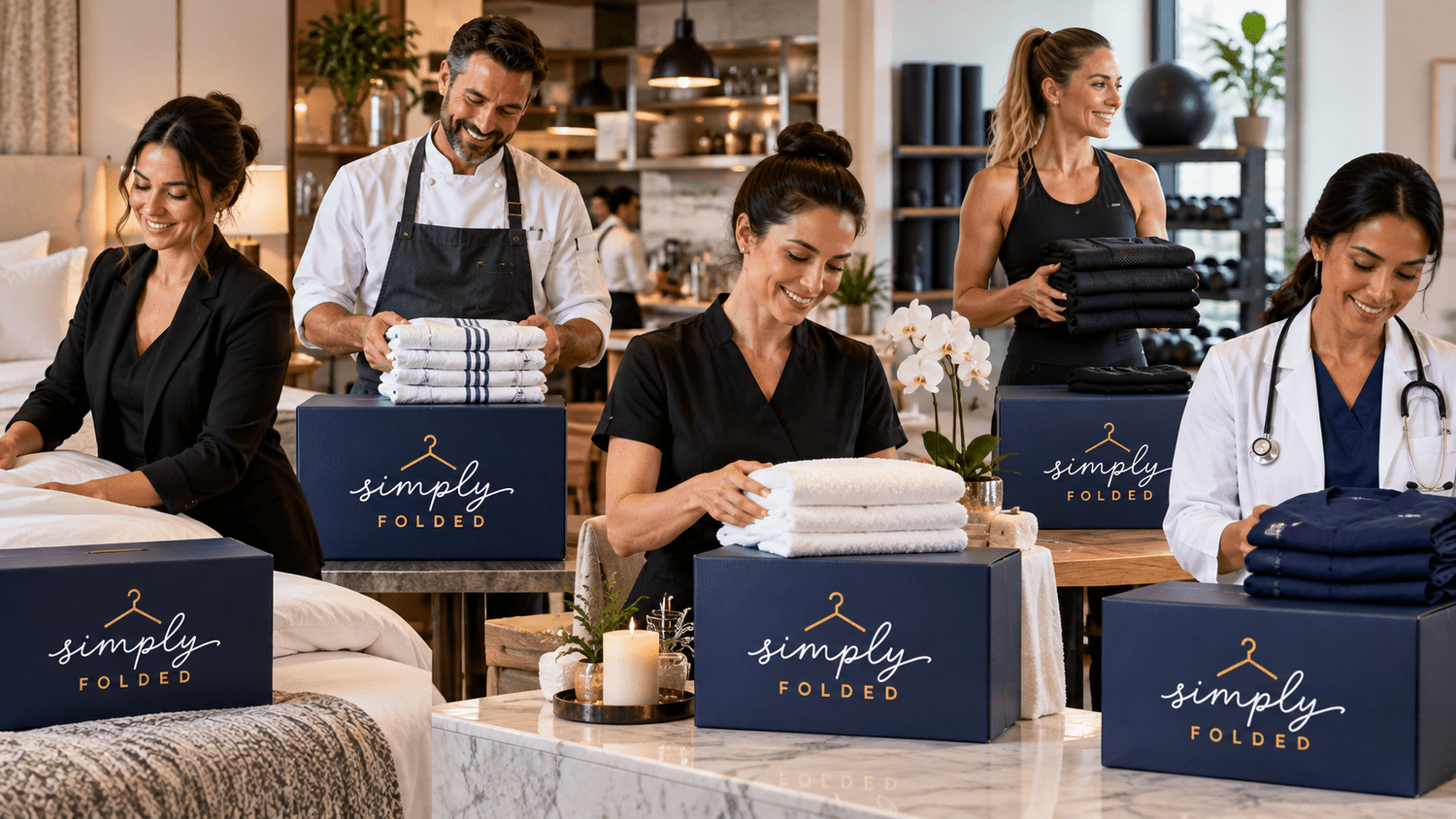 Simply Folded commercial laundry service