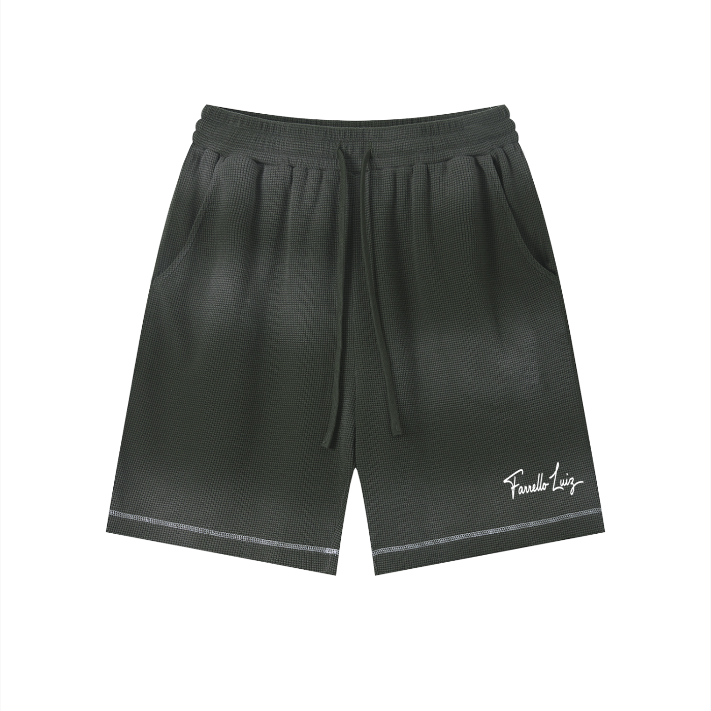 Unisex Sunfade Waffle Raw Hem Shorts-mockups-5.png