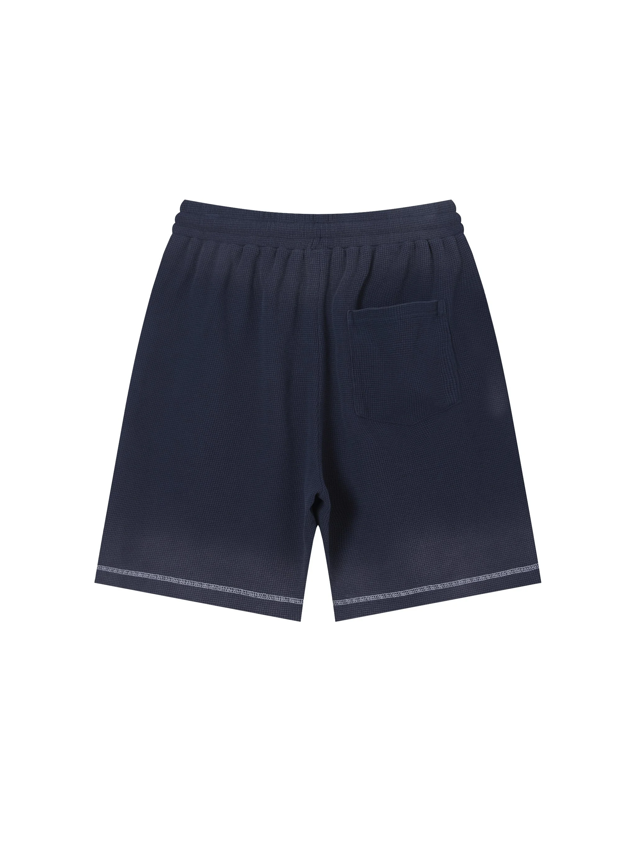 Unisex Sunfade Waffle Raw Hem Shorts-mockups-10.png