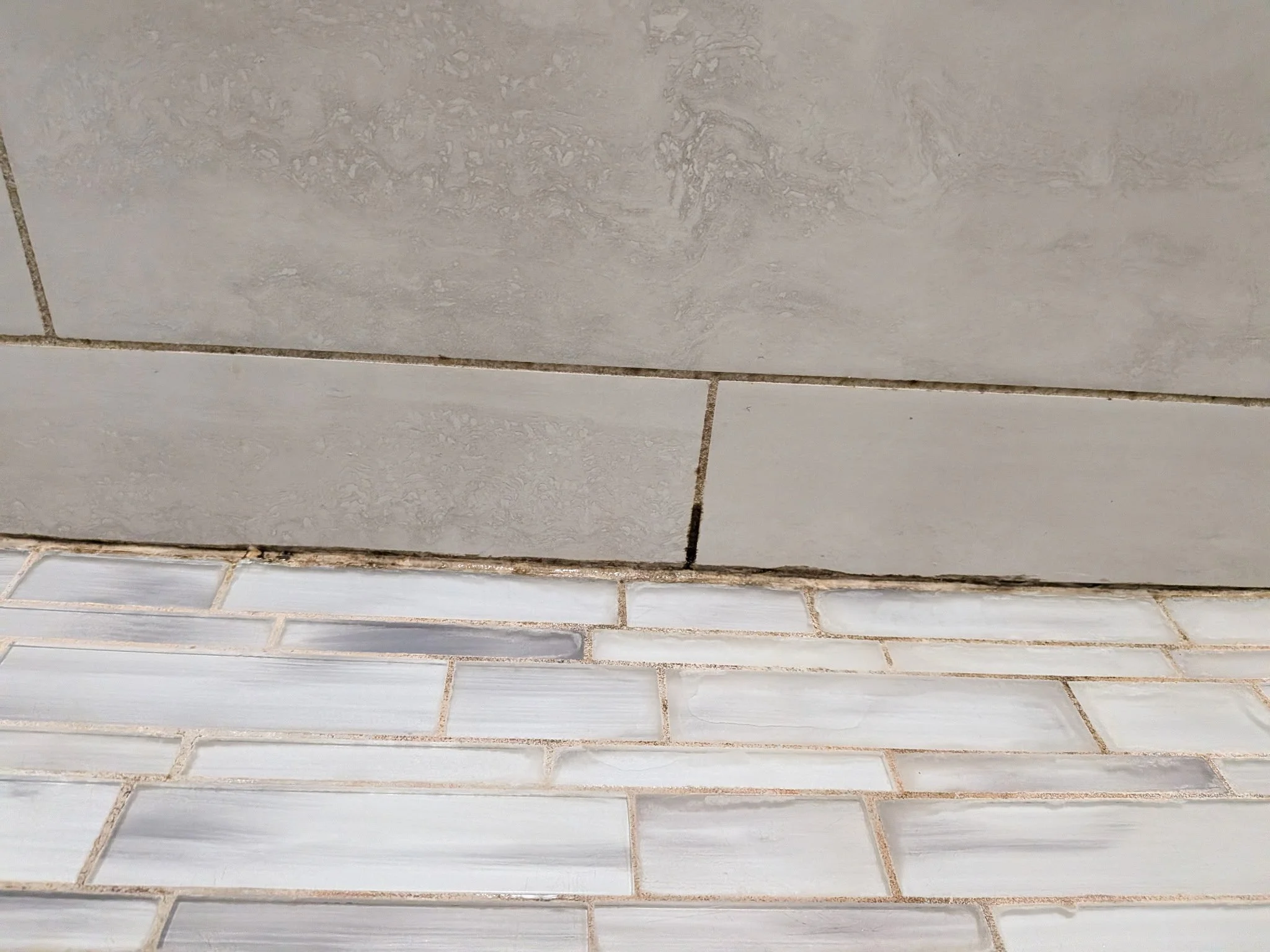 Shower with mildew