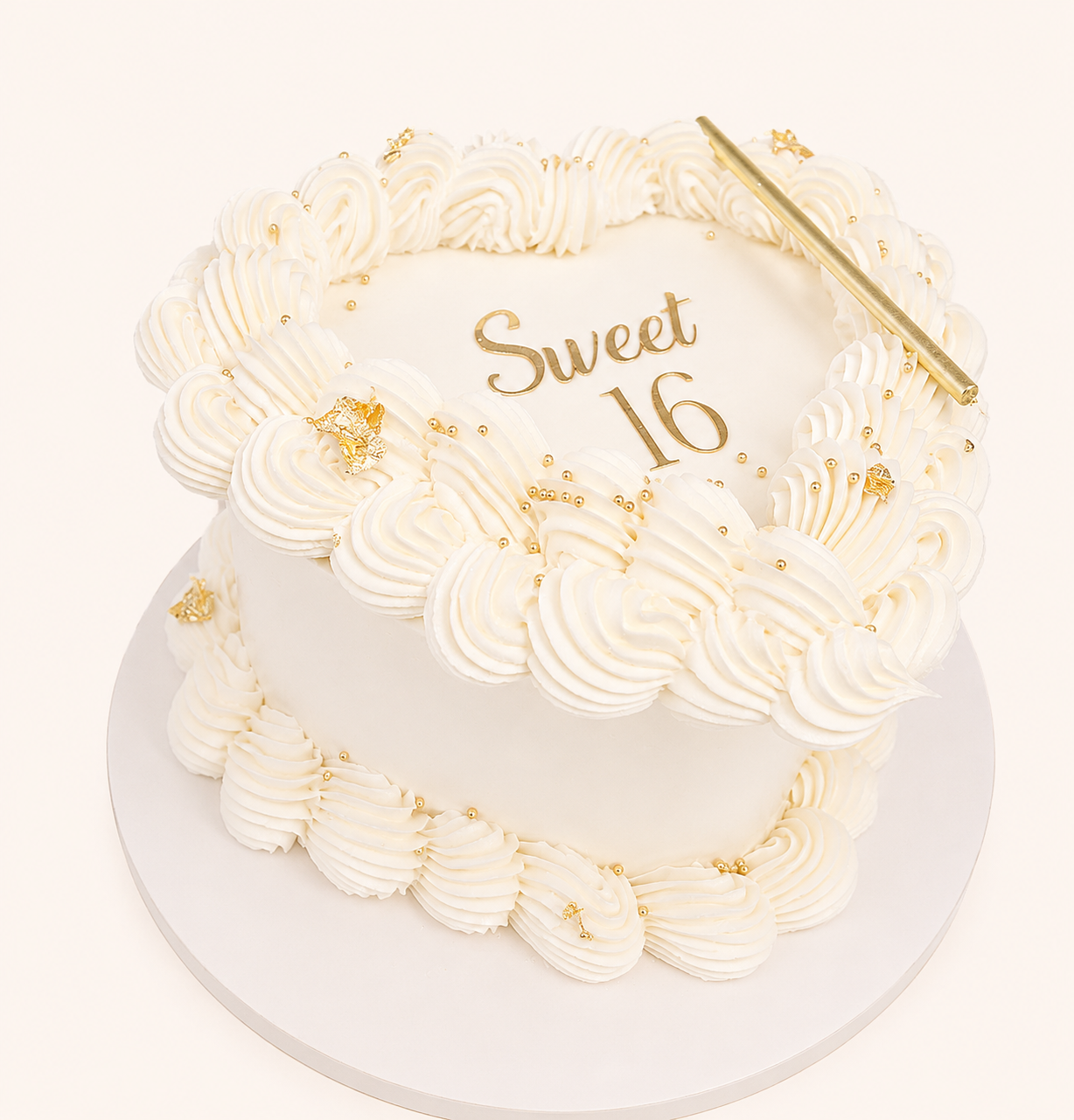 Sweet Elegance Vintage Heart (6" 2 Layer)