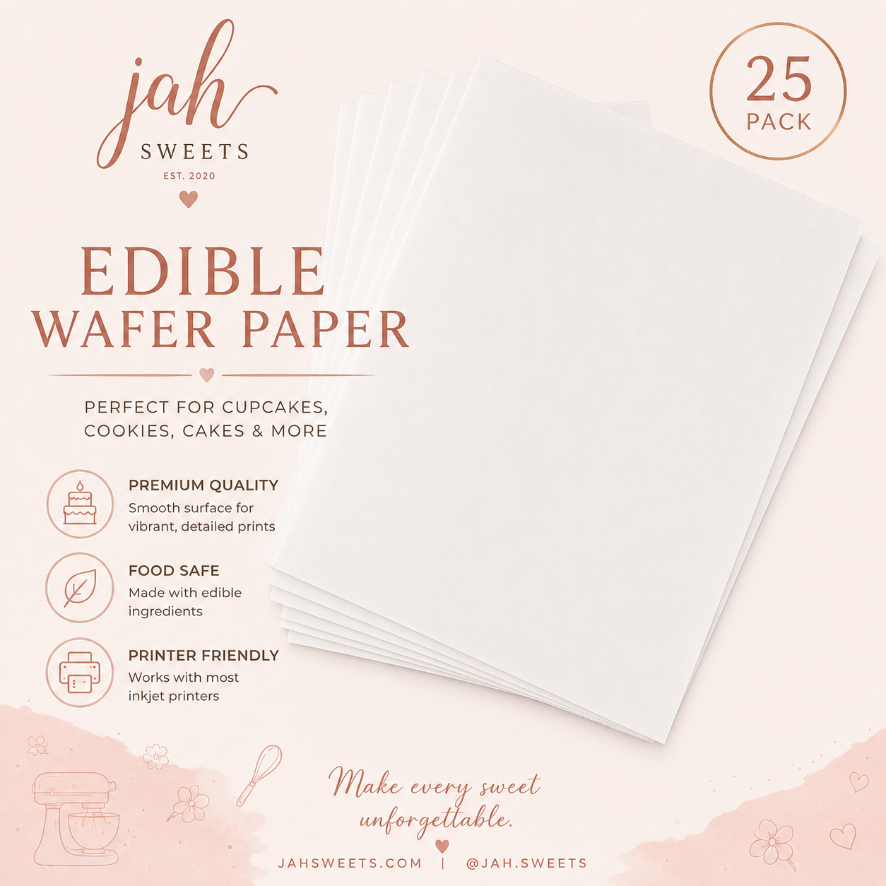Edible Wafer Paper (Burn Sheet)
