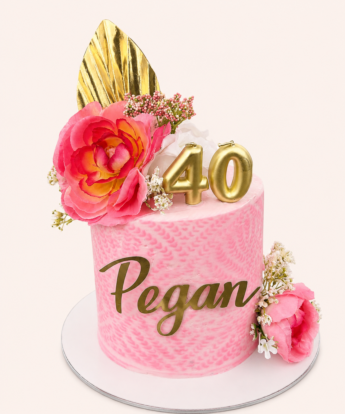 Floral Name Display (6" 3 Layers)