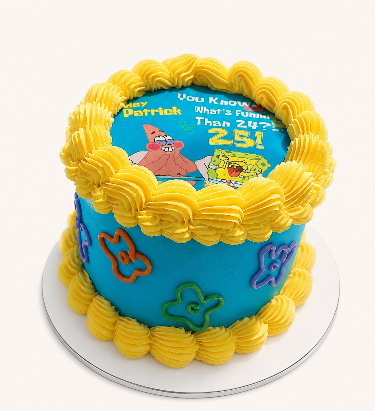 "25" Bikini Bottom Cake (6" 2 Layers)