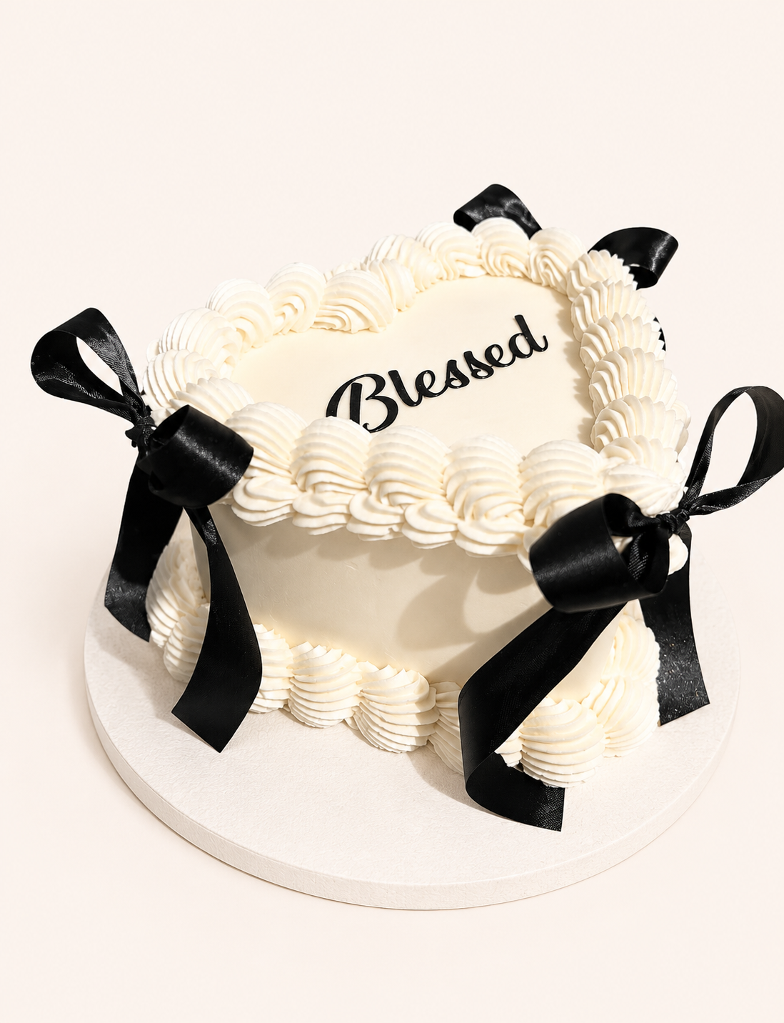 Blessed Vintage Heart “6” 2 Layers”