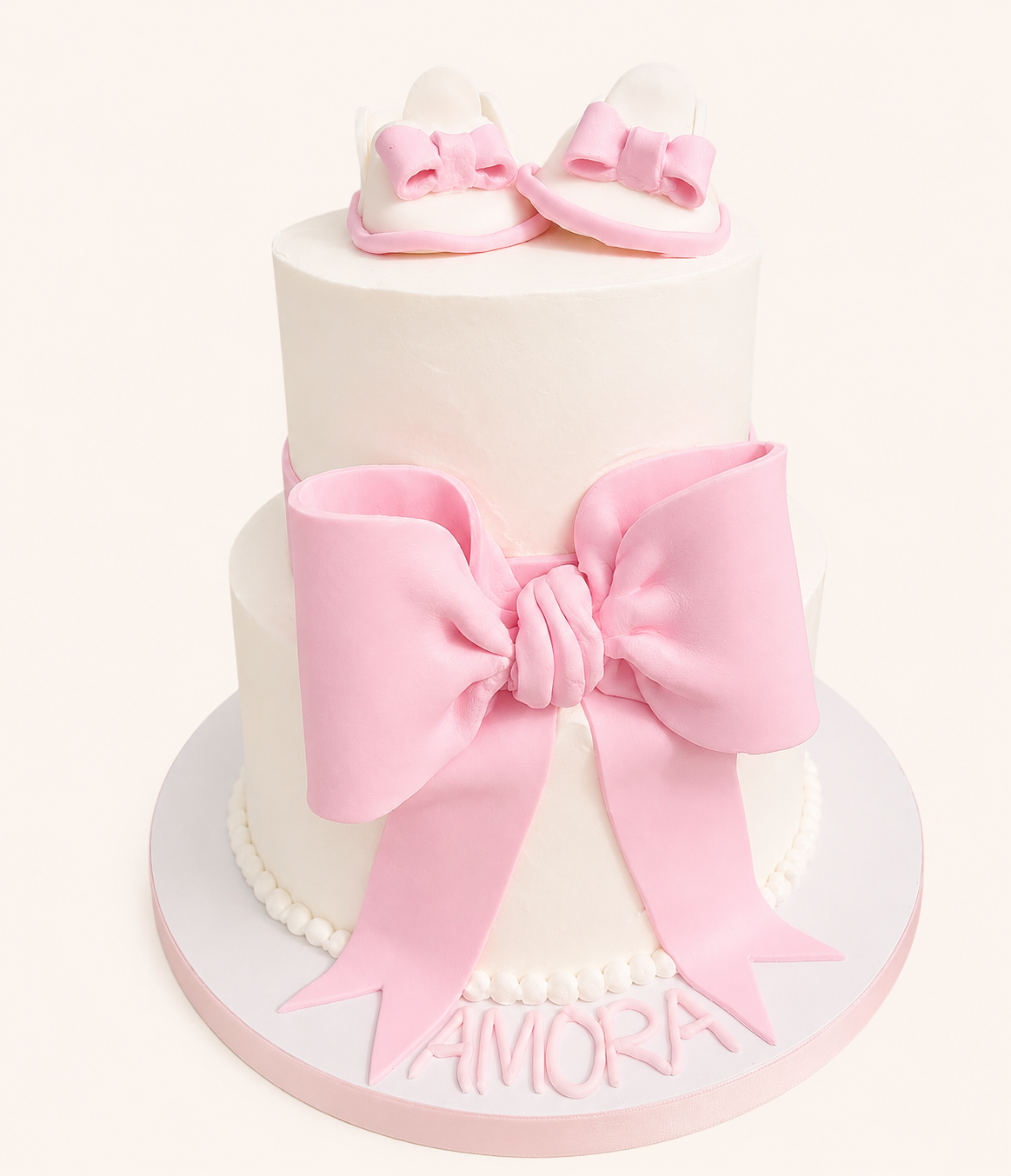 Pretty in Pink Bow (2 Tier)