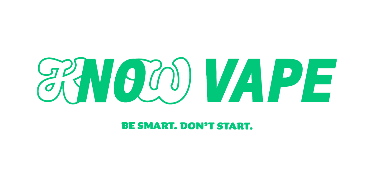 Know Vape - Be Smart. Don't Start. logo