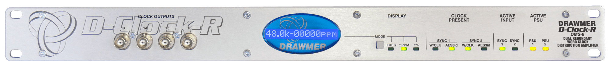 D-Clock-R  DUAL-REDUNDANT WORD CLOCK DISTRIBUTION AMPLIFIER