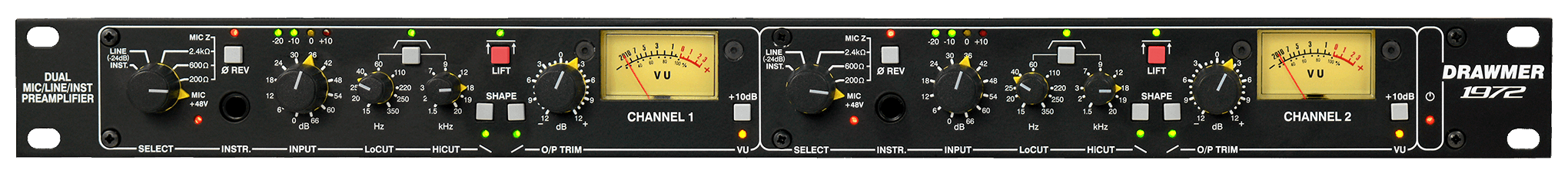 1972  DUAL MIC, LINE & INSTRUMENT PRE-AMPLIFIER