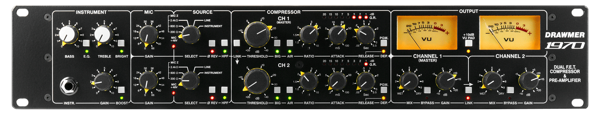 1970  DUAL FET COMPRESSOR & PRE-AMPLIFIER