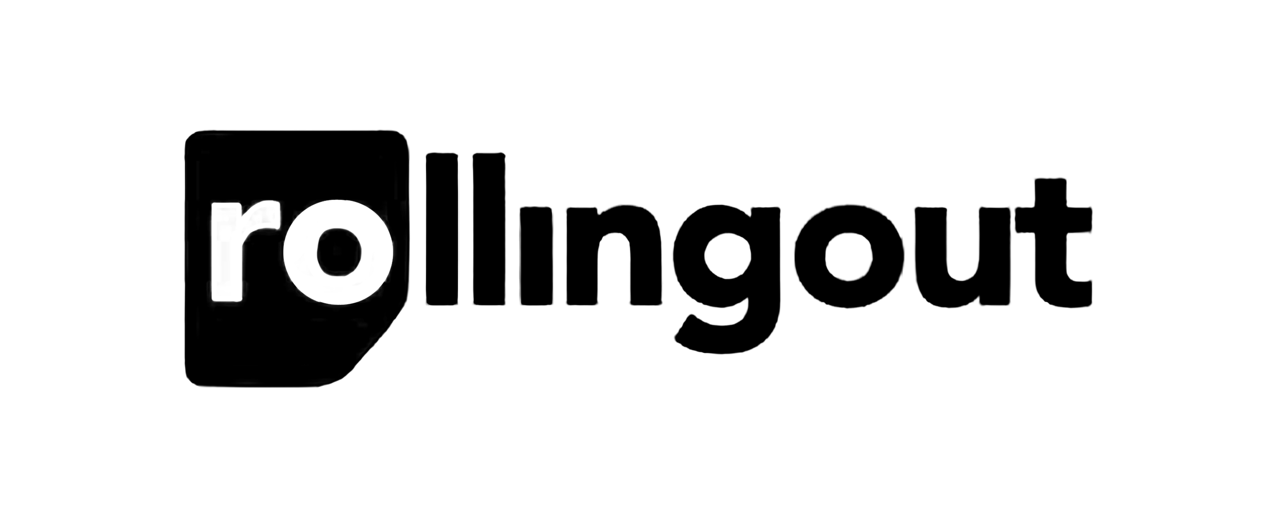 Rollingout logo in black