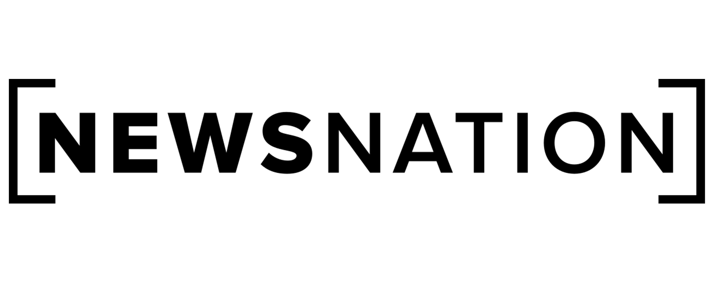 News Nation logo with the word 'NEWS NATION' with a thin border on the left and right sides.