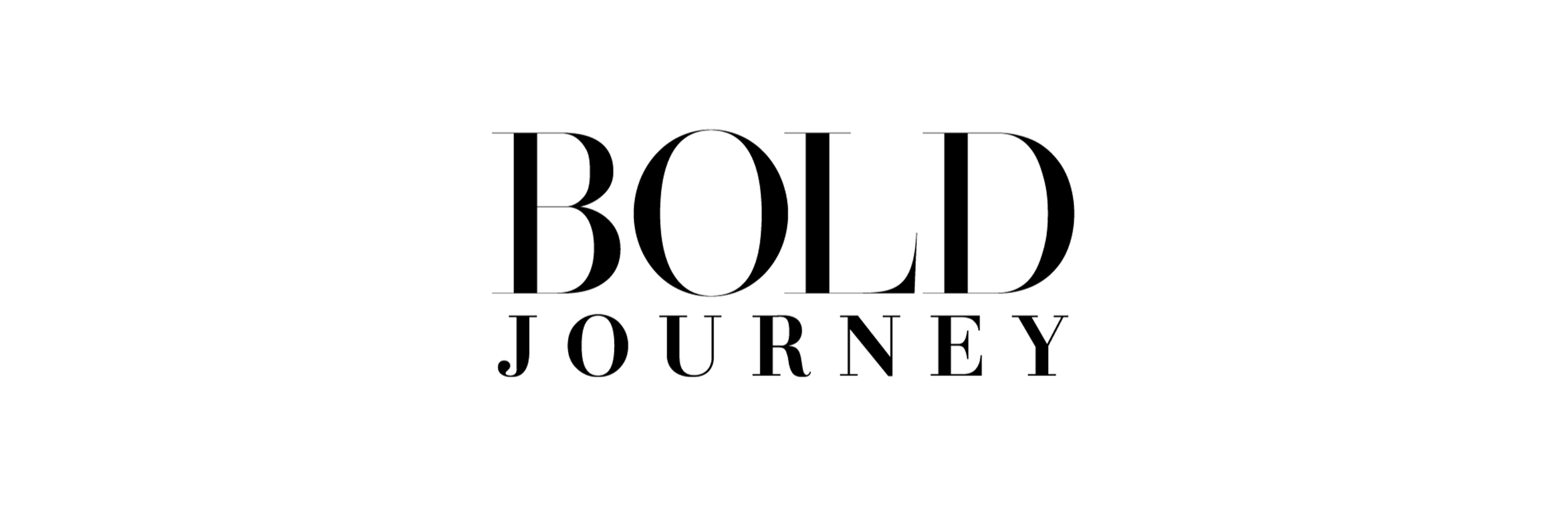 Bold Journey logo with the words "BOLD JOURNEY" in large, outlined font.