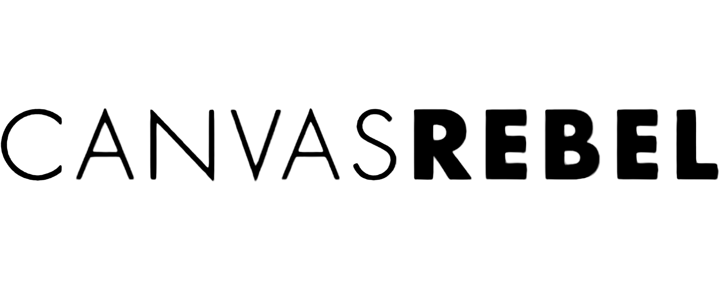 The CANVASREBEL logo with the words 'Canvas Rebel' in a stylized font.