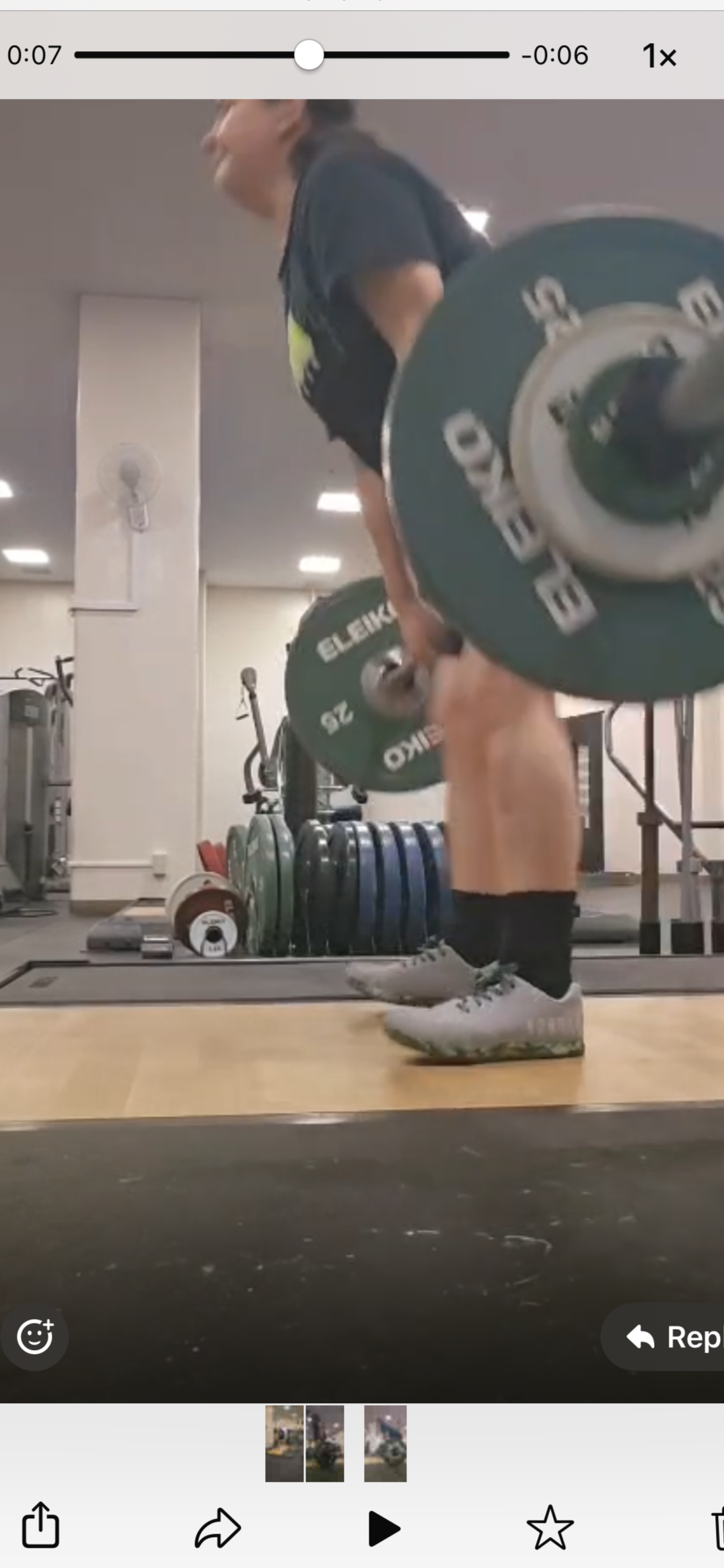 Client performing a barbell lift during in-person strength training in Bay Park, San Diego.