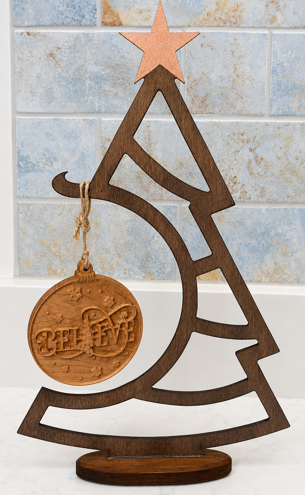 Handcrafted Hardwood Ornament 