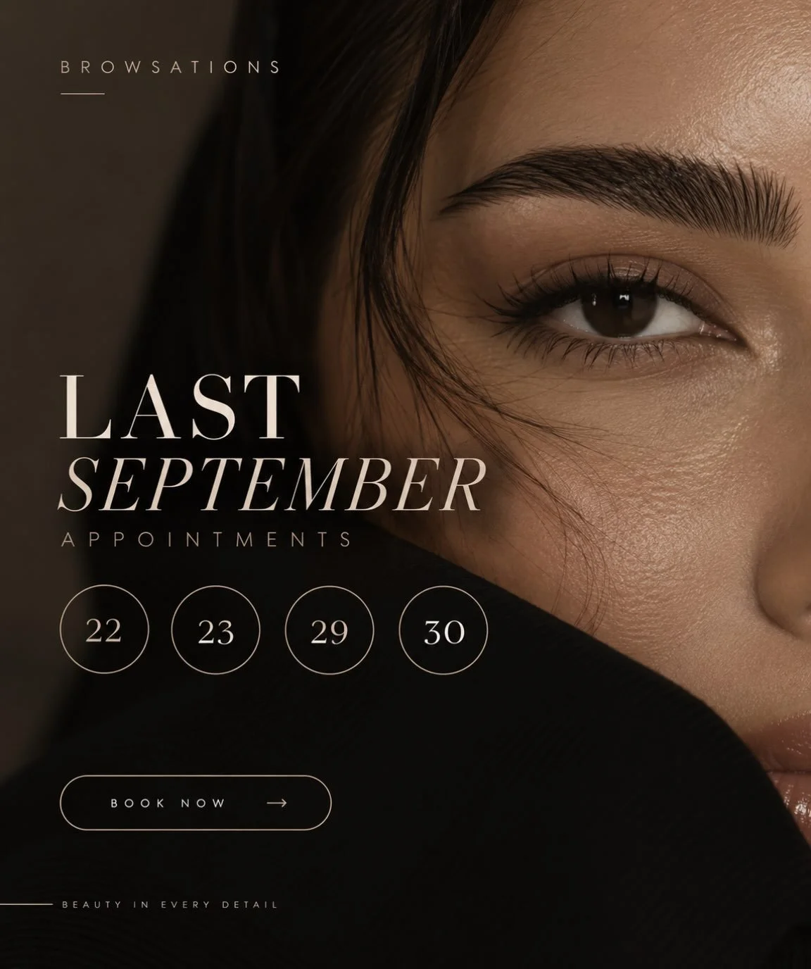 September is almost CLOSED. 🔒

My final available dates are 9/22, 9/23, 9/29 &amp; 9/30. Once they&rsquo;re gone, we&rsquo;re officially into October. Prebook at the time of your appt to make sure you get priority for your desired date and time. 

S