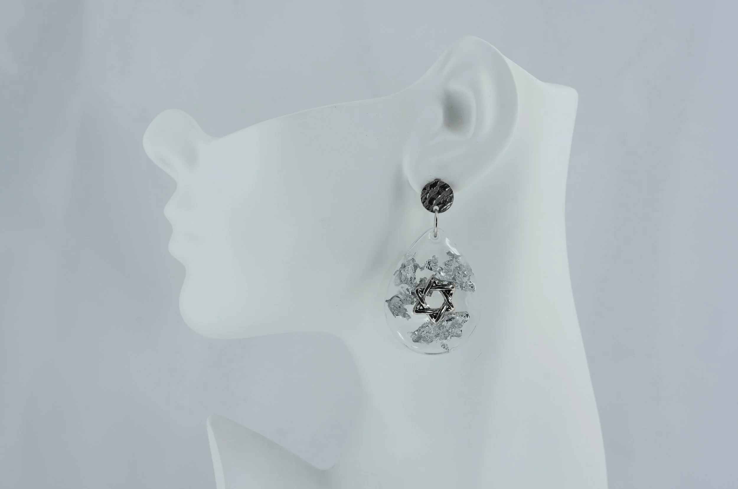 Silver Oval Star
