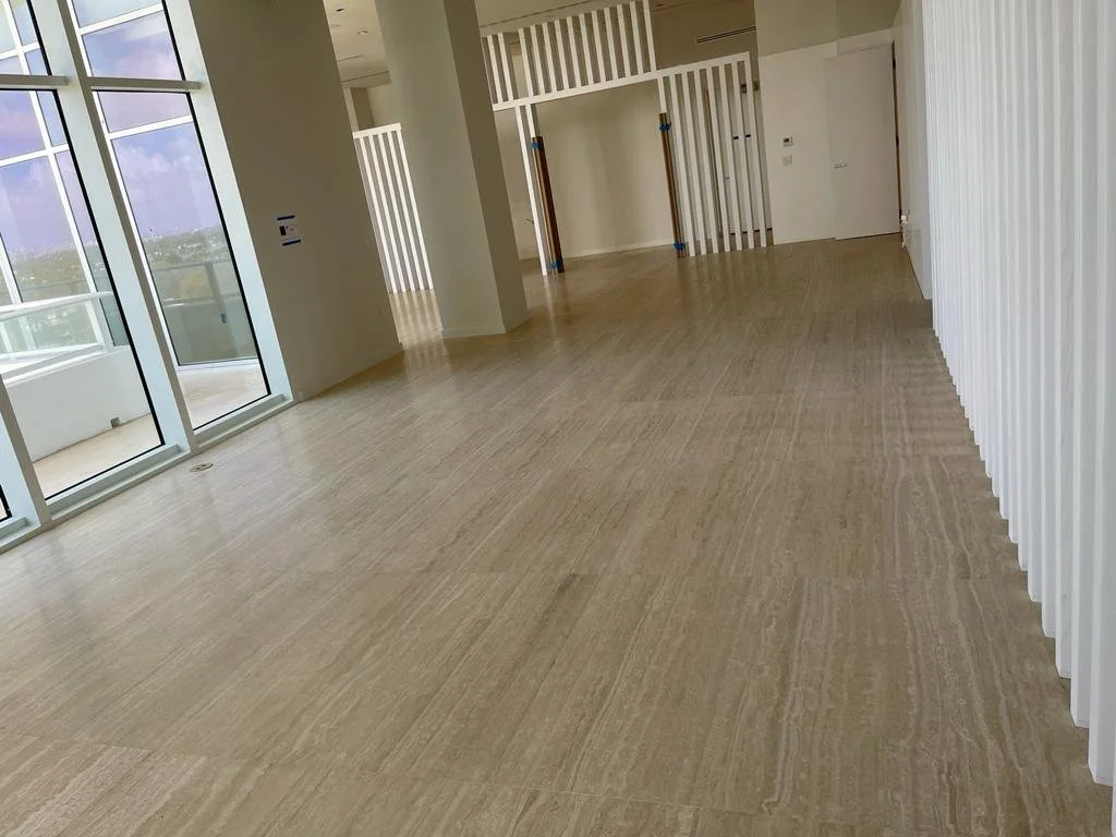 Honed Flooring Finish At The Ritz Carlton Residences Miami Beach