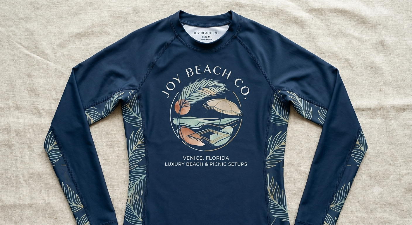 JOY BEACH CO. Signature Rash Guard
