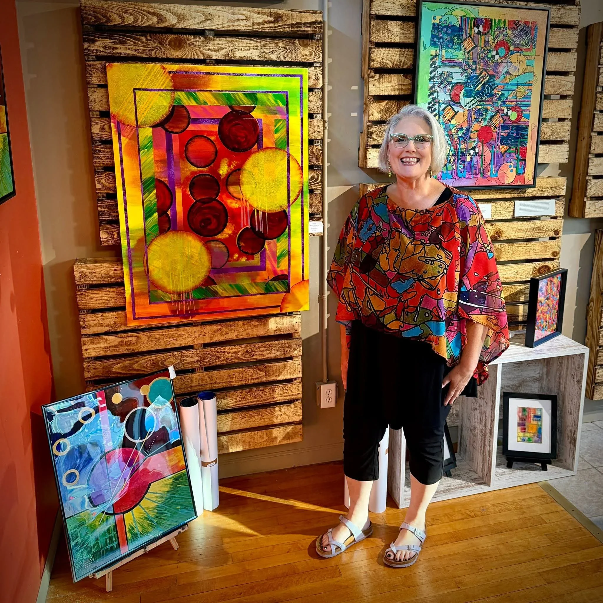 Installation photo from Kaleidoscope, a solo show at Jubilee.