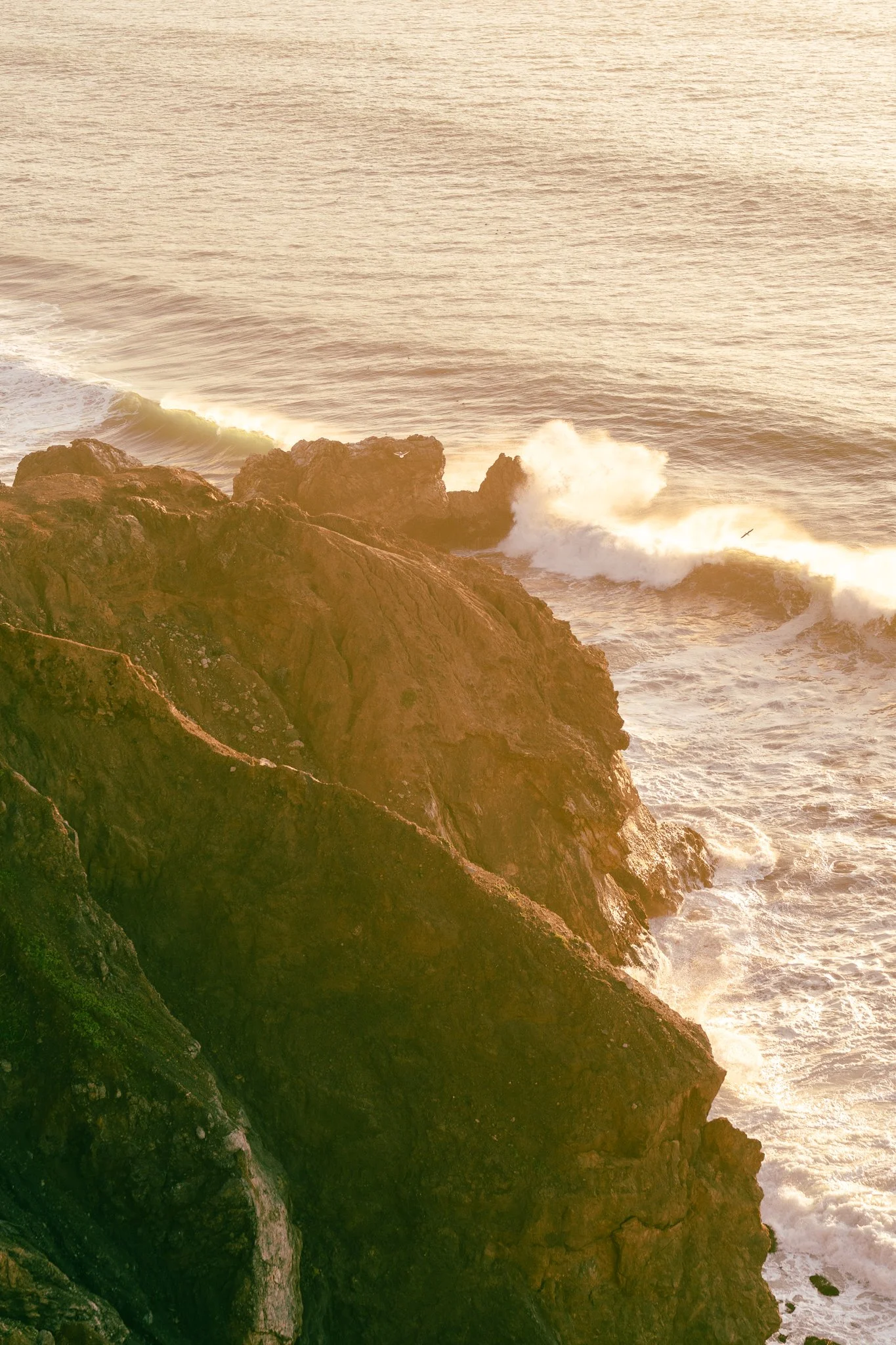 Golden Hour at Mori Point, California