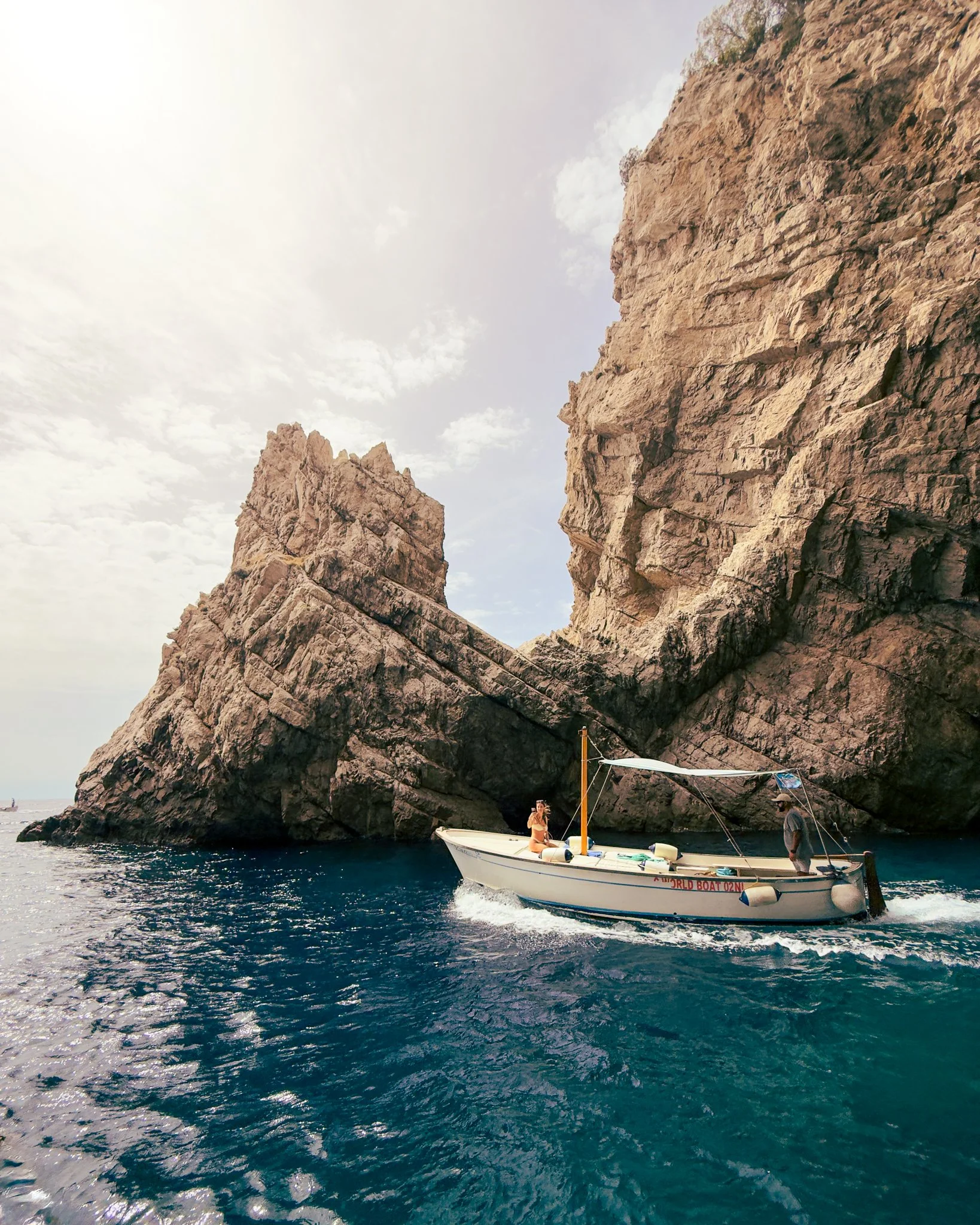 Cruising around Capri, Italy