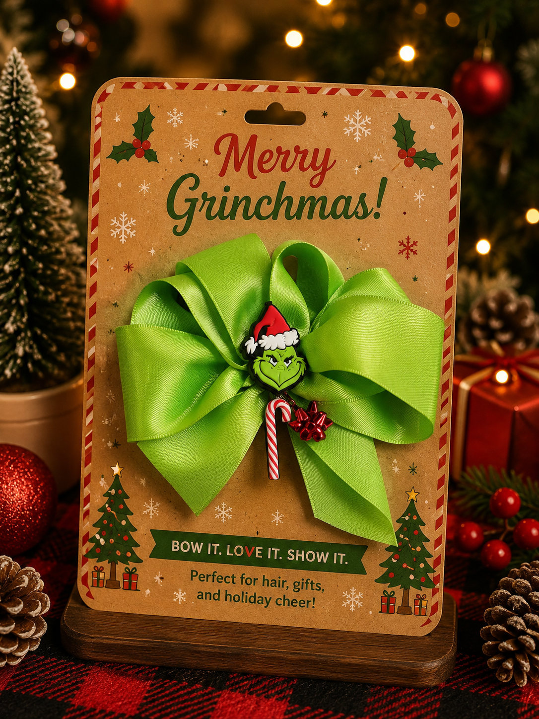 Grinch bow