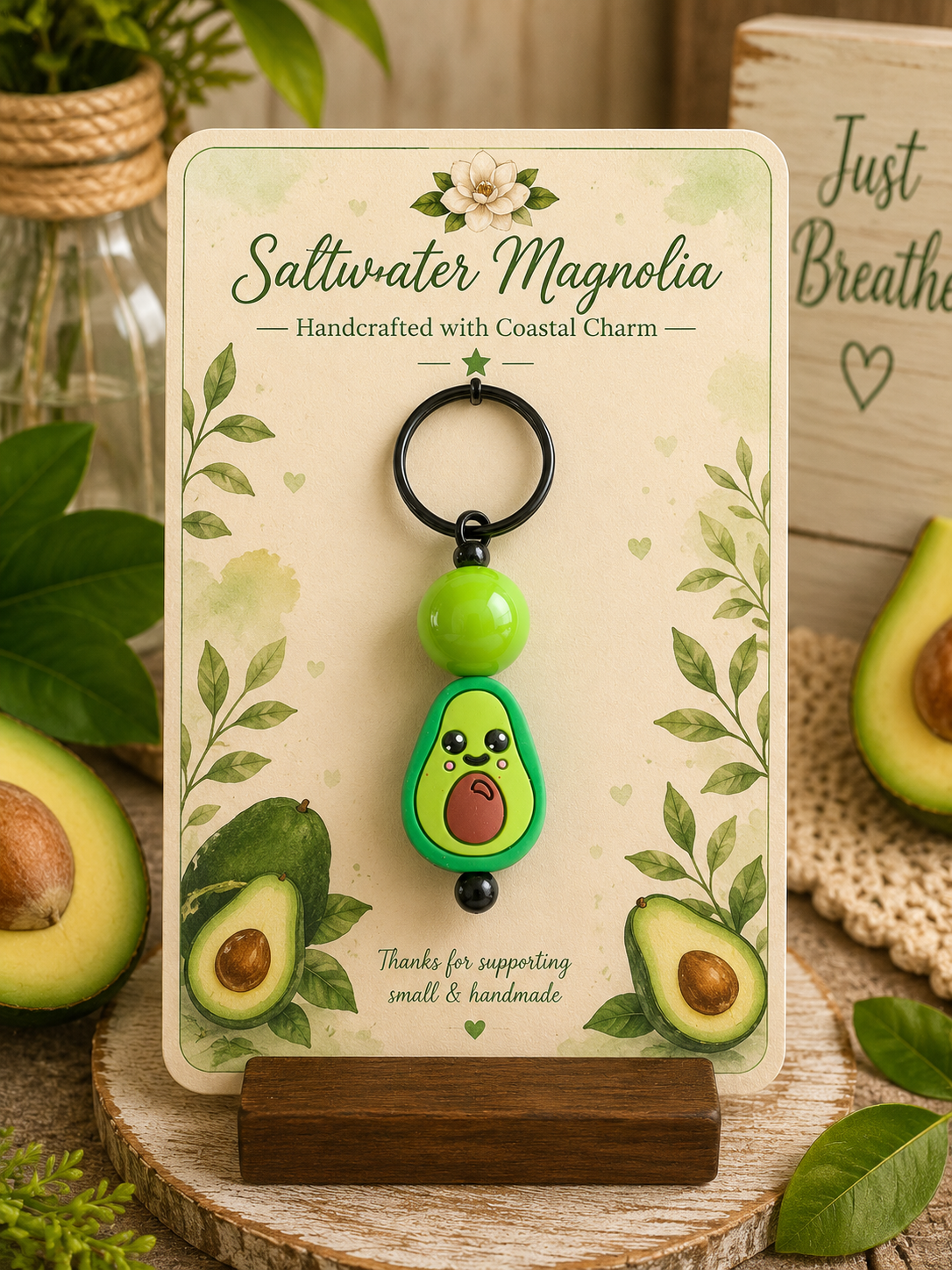Avocado Keychain