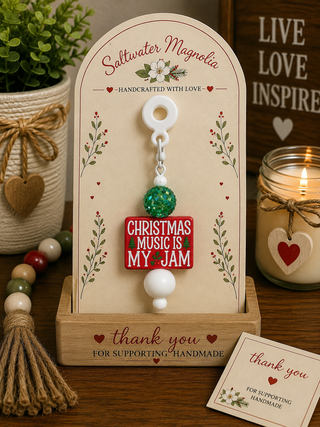 Christmas Tumbler Charm