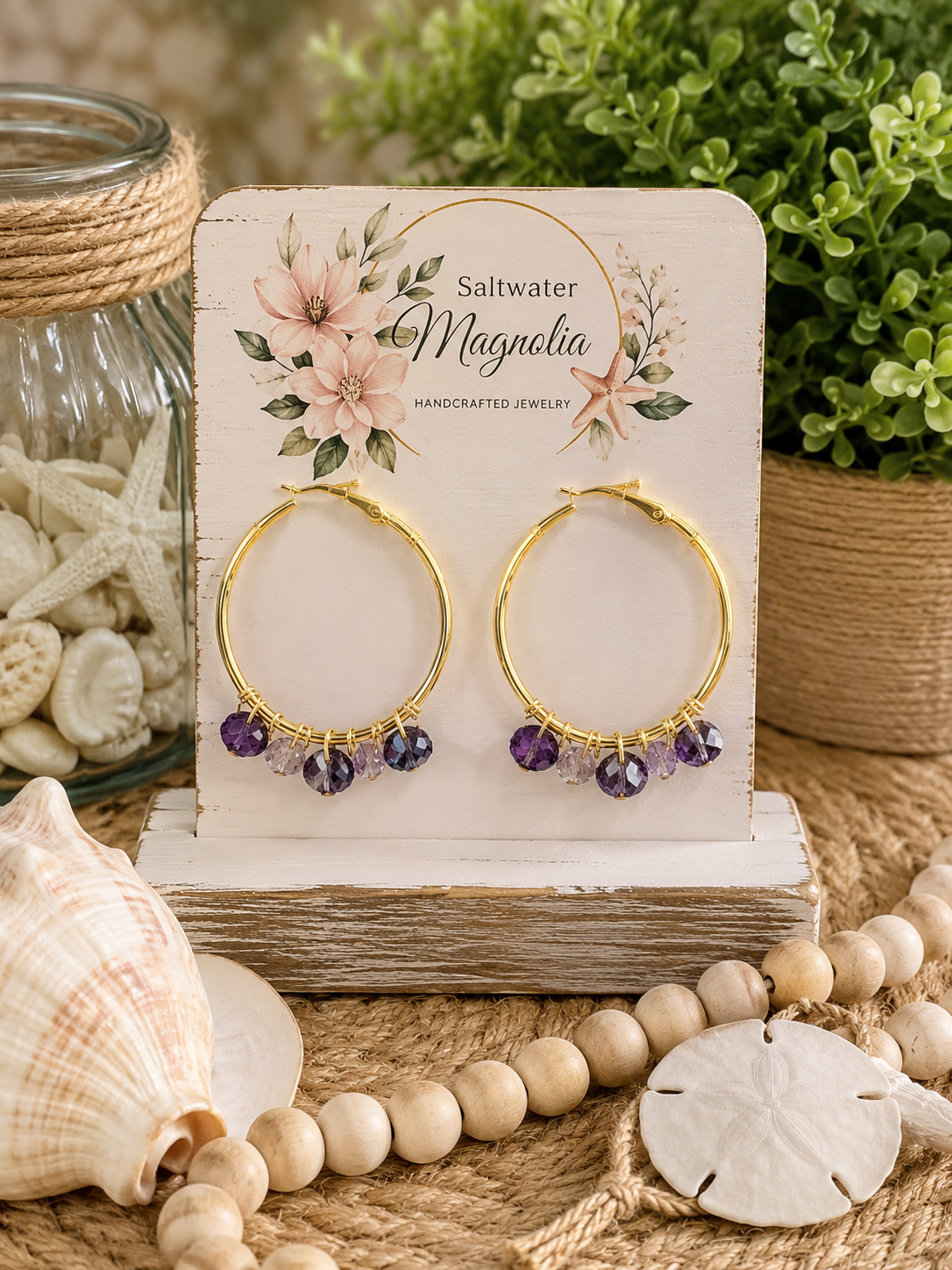 Purple Beaded