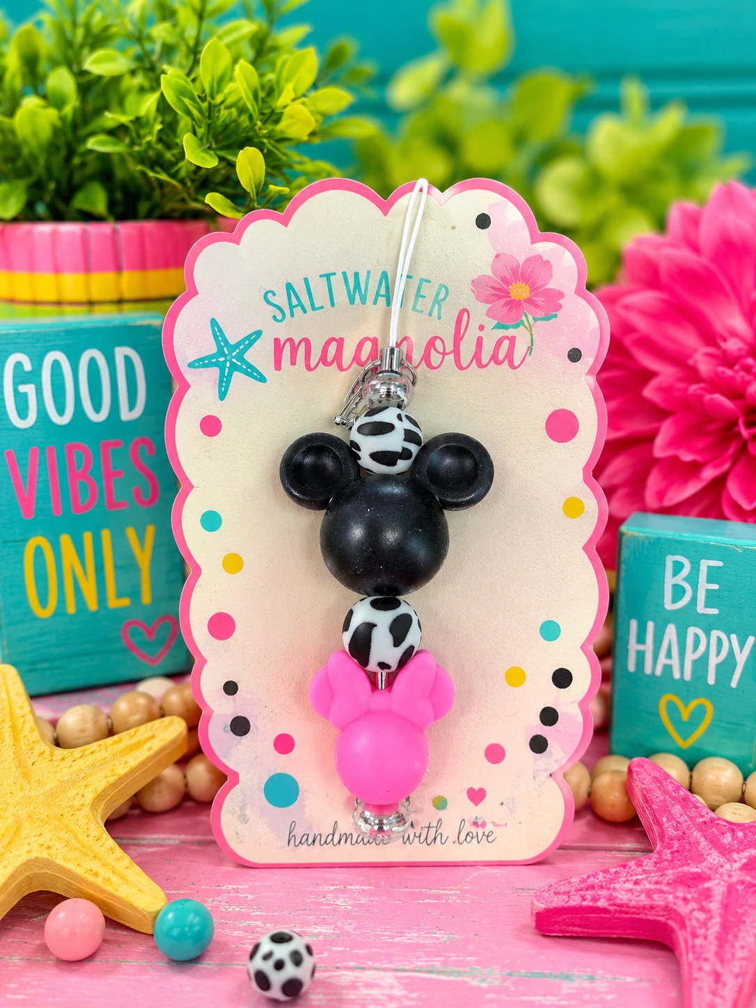 Mickey & Minnie Keychain