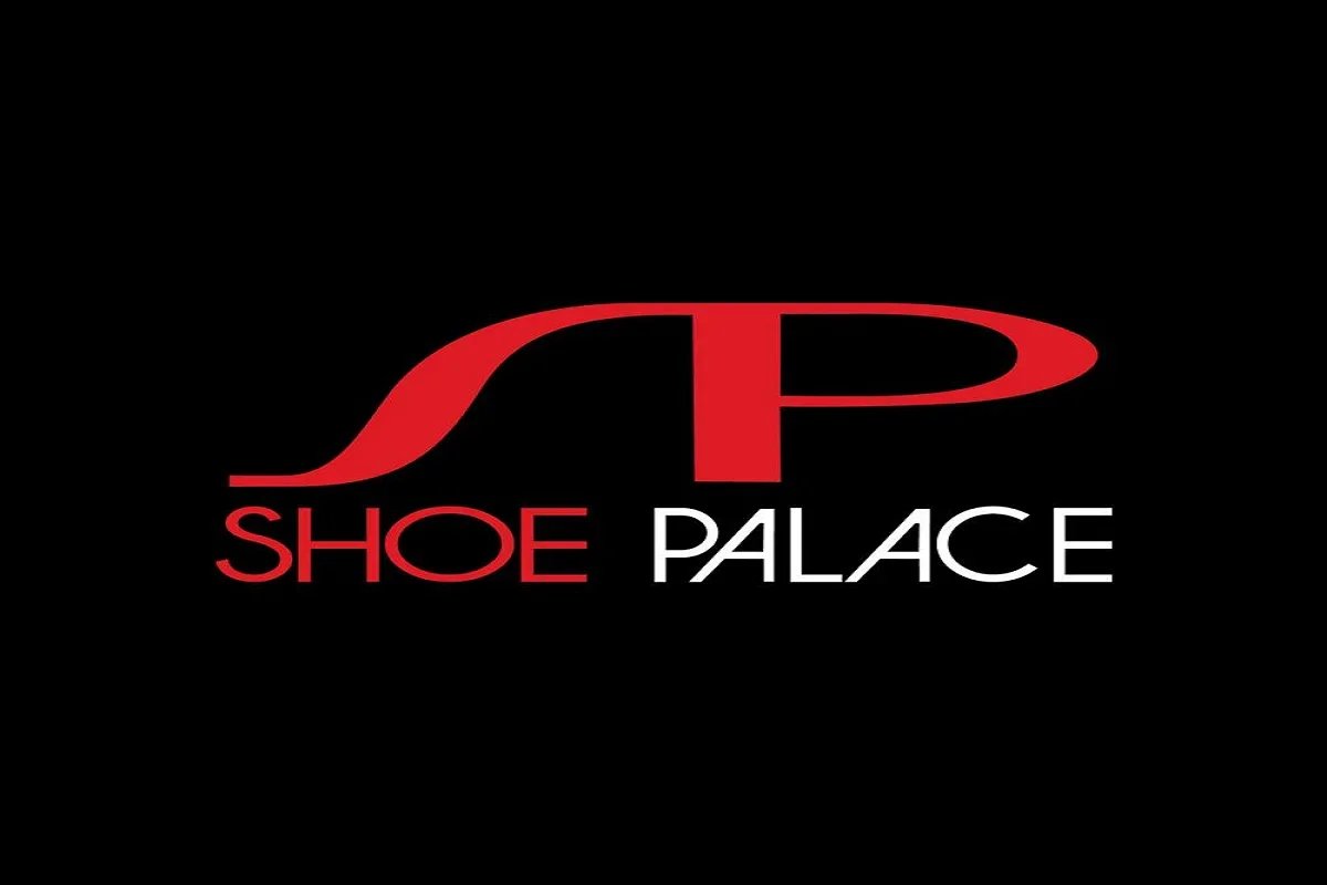 Logo of Shoe Palace with a stylized shoe outline above the words 'Shoe Palace' in red and white text on a black background.