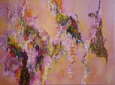 Responding Balancing-The Rhythm of Chaos 1 Oil, acrylic and sand on canvas 91 x 122 cm 2015