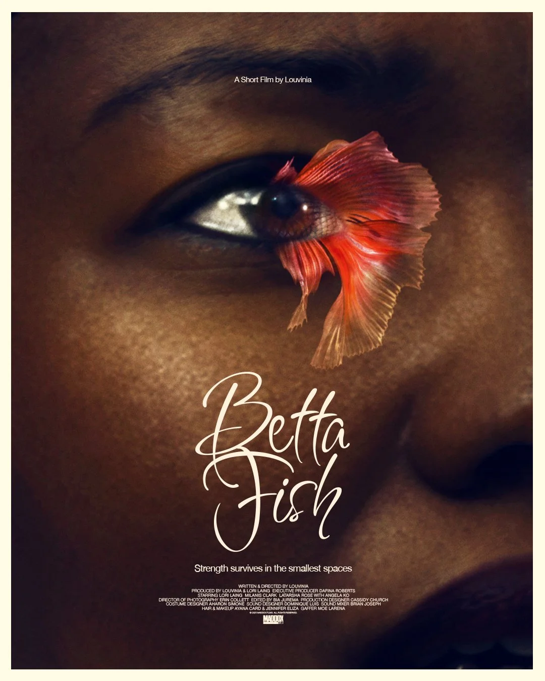 Betta Fish poster, a short film written and directed by Louvinia
