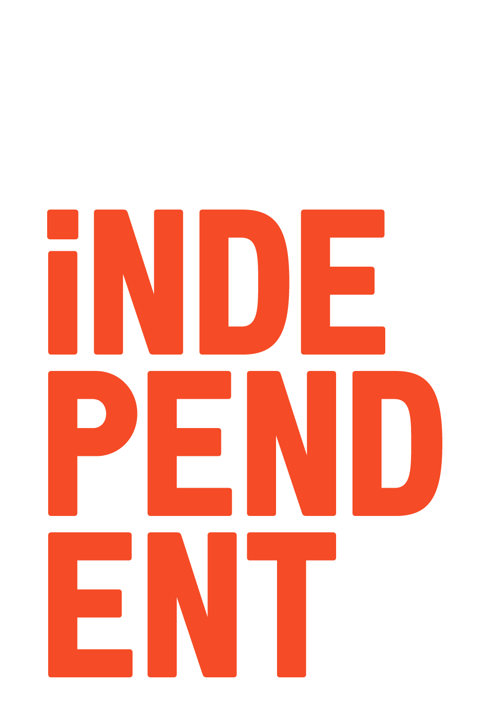 Text graphic with the words 'FILM' in white at the top and 'INDE PEND ENT' in red below.